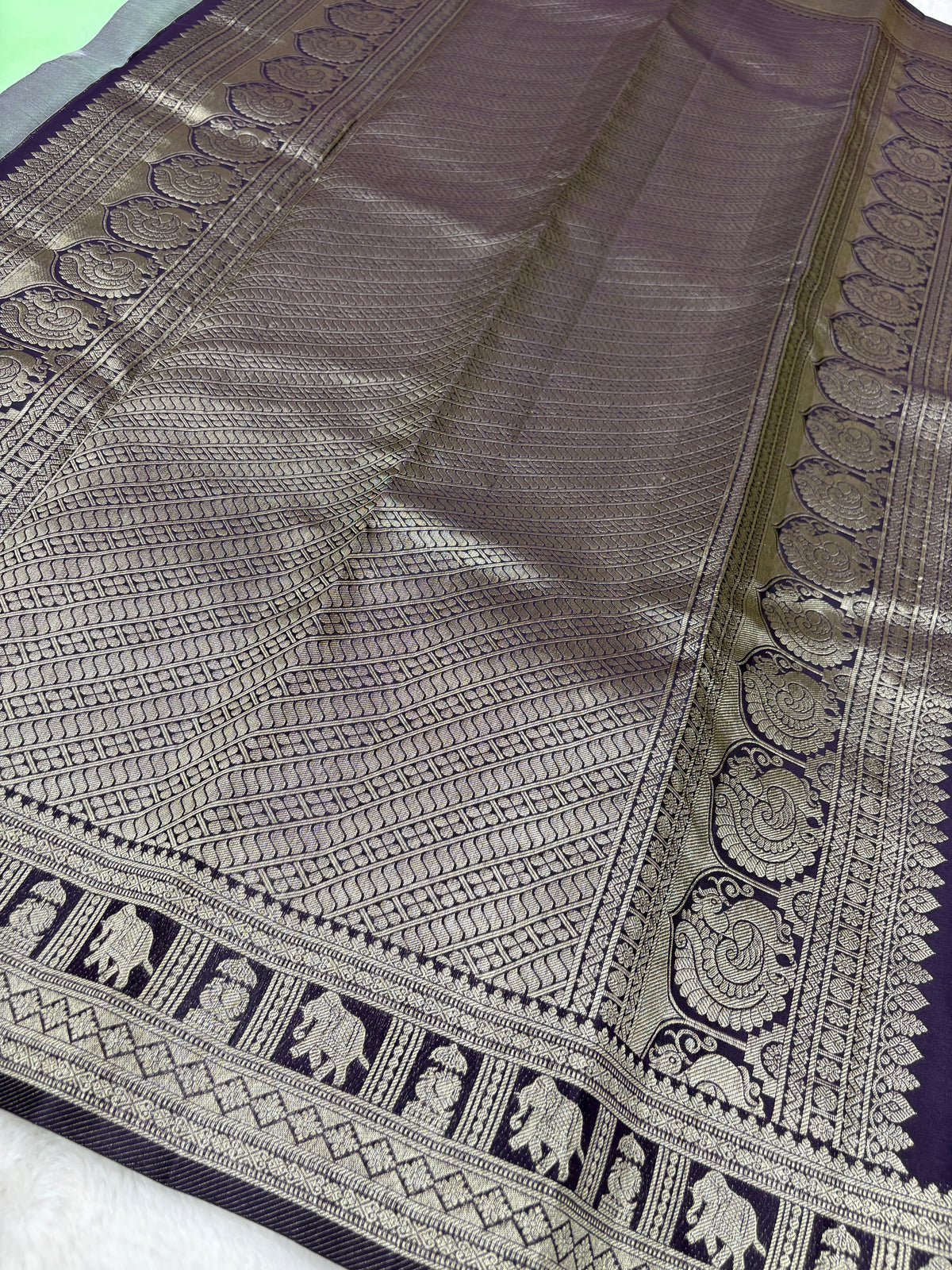 Pista Green Kanchi Pattu — image 3