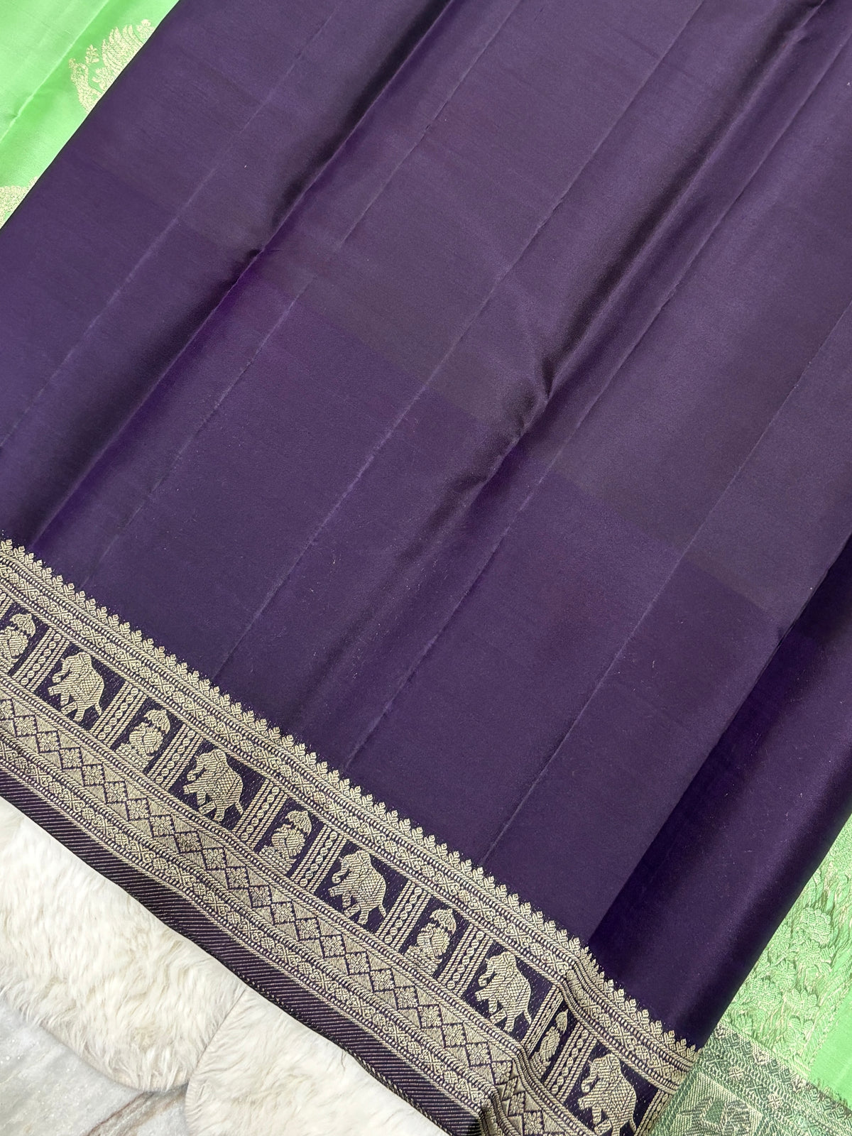 Pista Green Kanchi Pattu — image 4