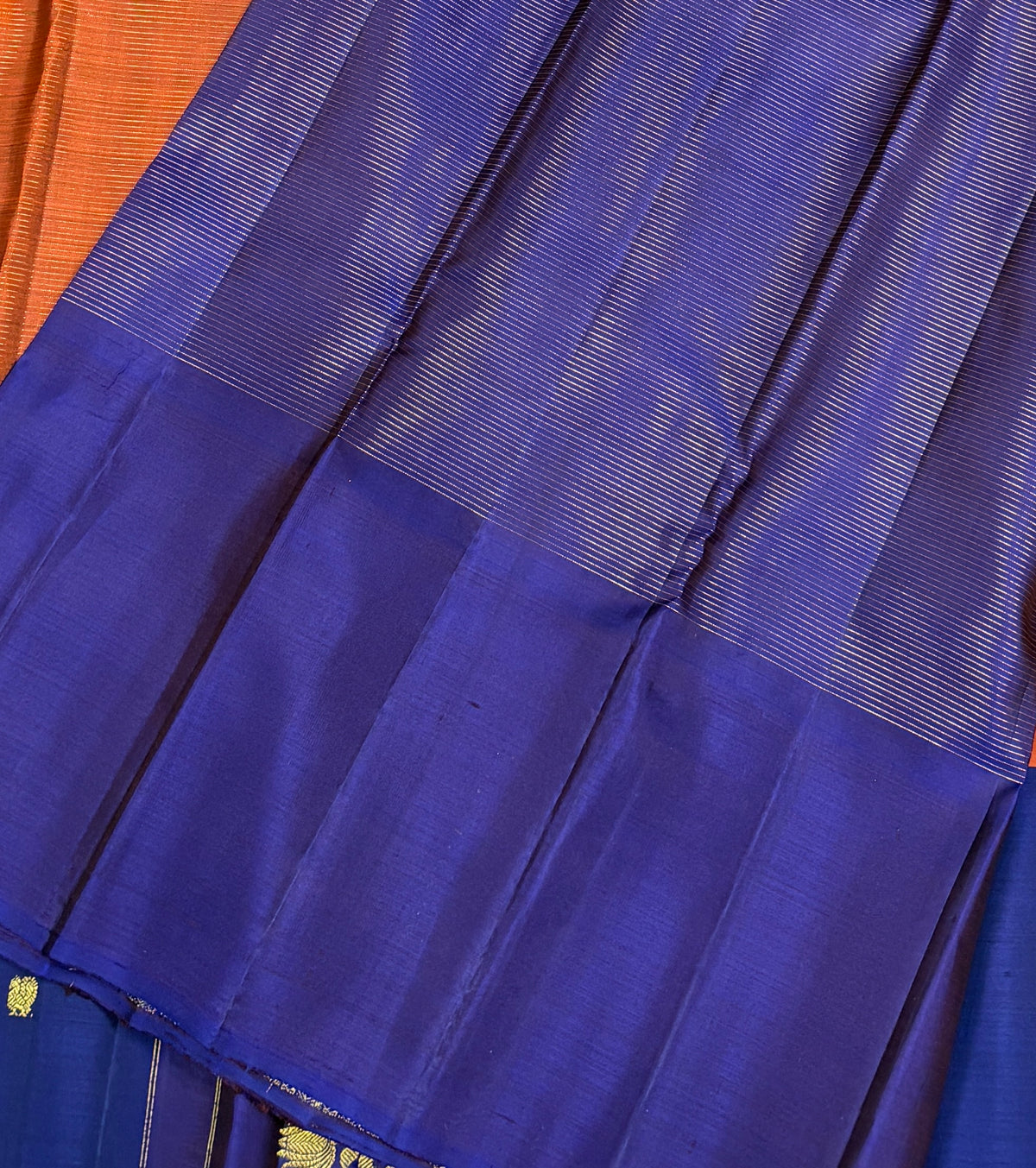 Crust Orange Kanchi Pattu — image 4